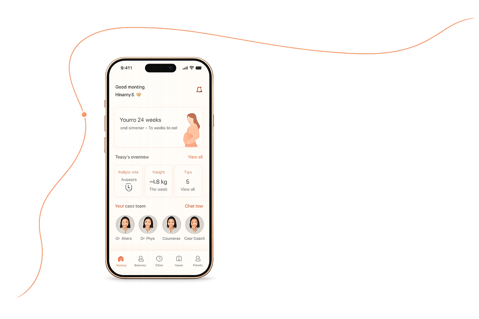 Wombly app home screen
